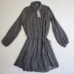 VERO MODA Vmkaya Fall Ls Short Shirt Dress women's size M black